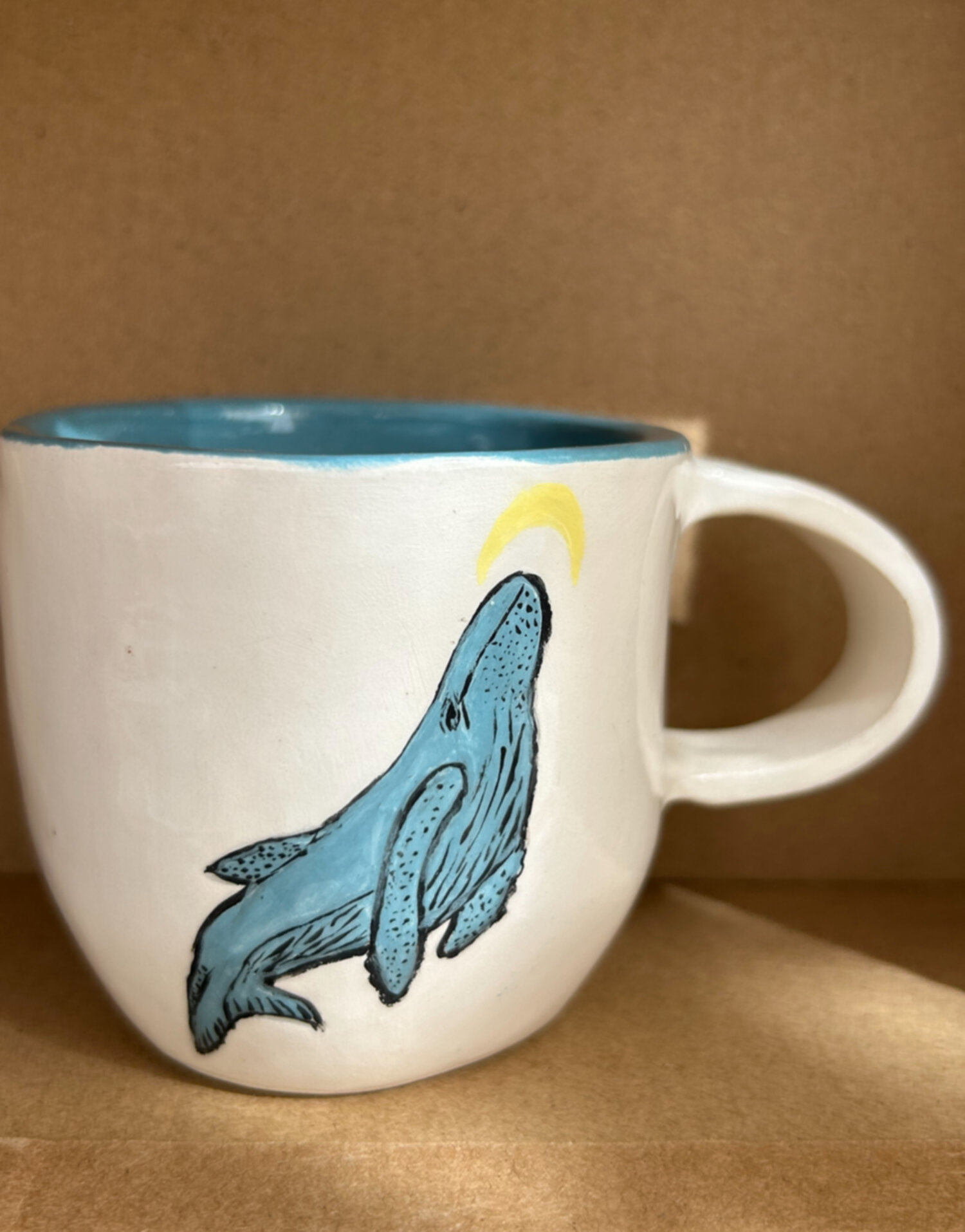 Whale & moon