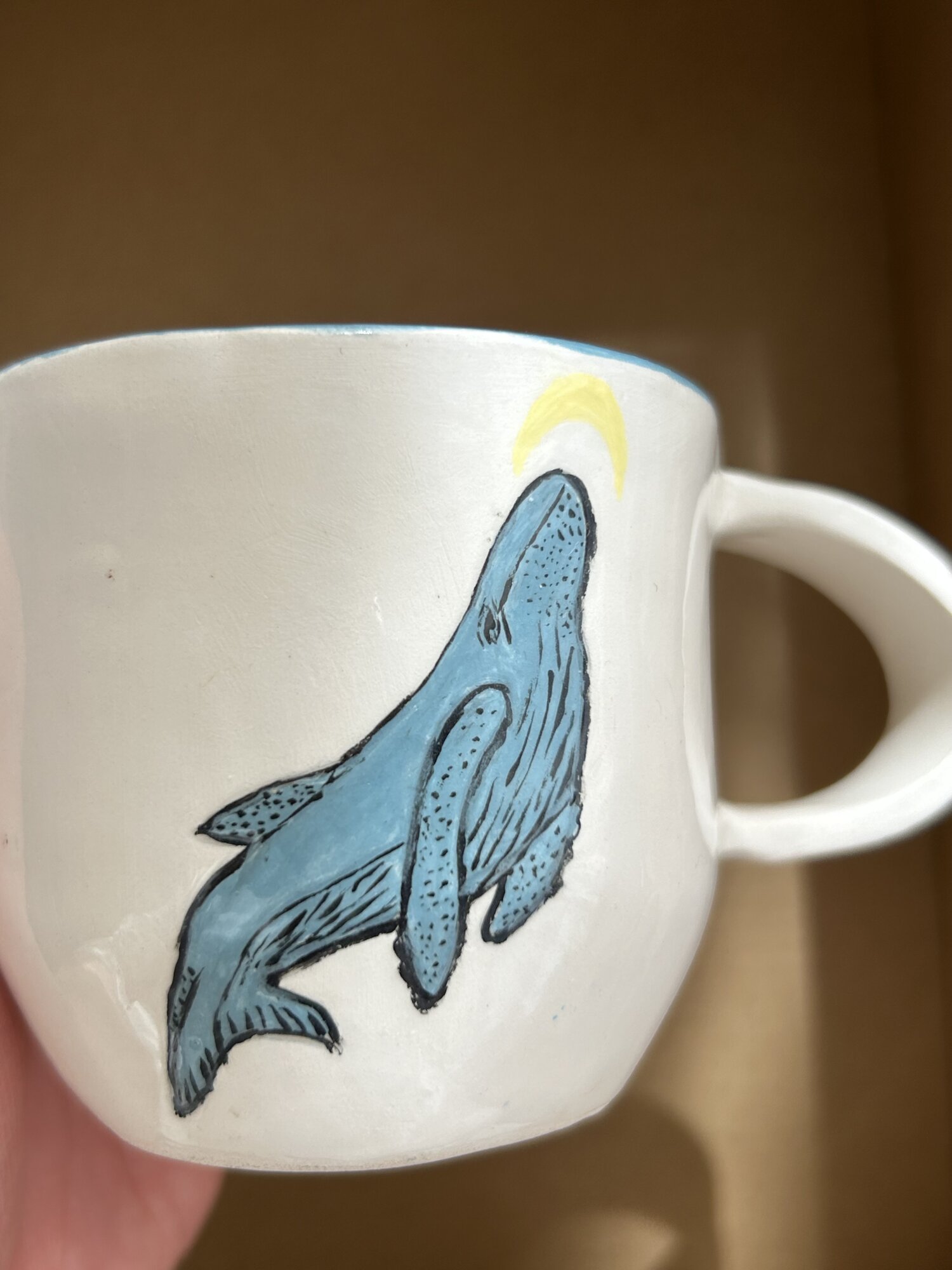 Whale & moon