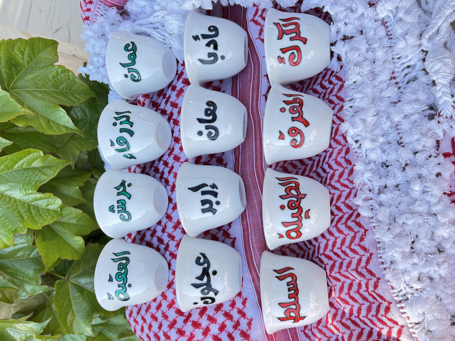فناجين قهوة محافظات الاردن 