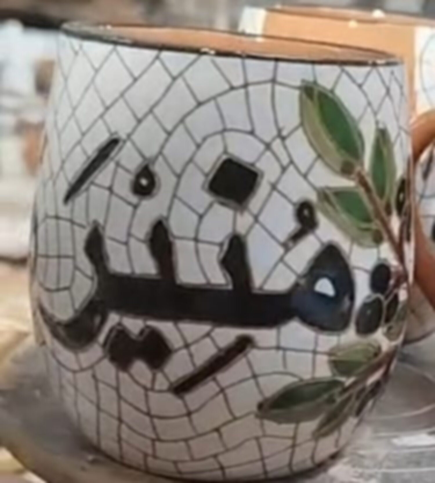 كوب خزف فسيفسائي