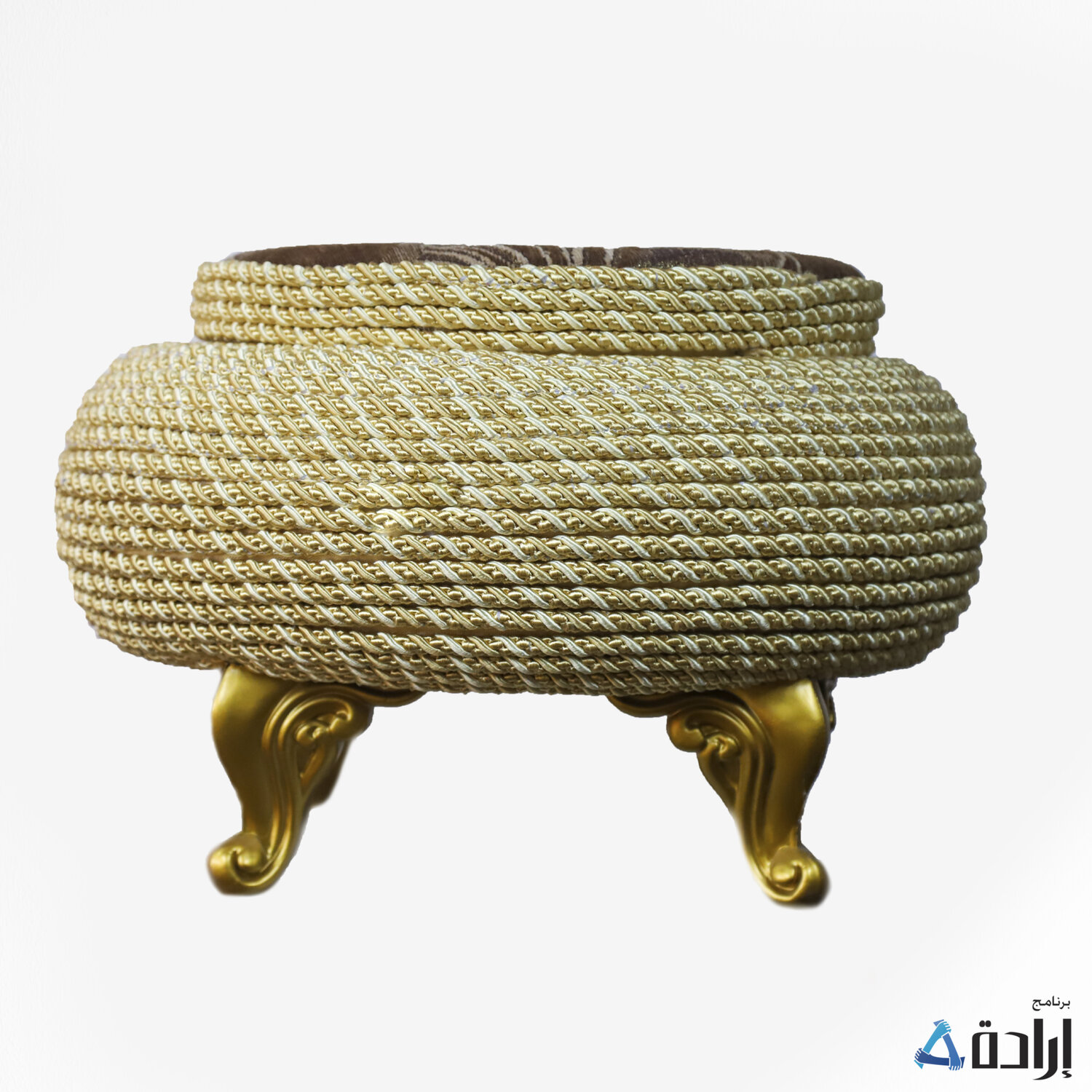بفة دائرية مع حبال كتان